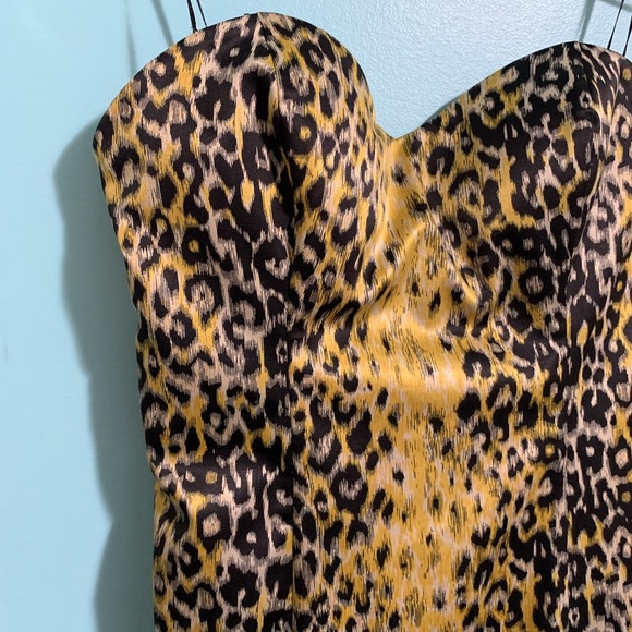 Guess Leopard Print Form Fitted Dress - Picture 8 of 11